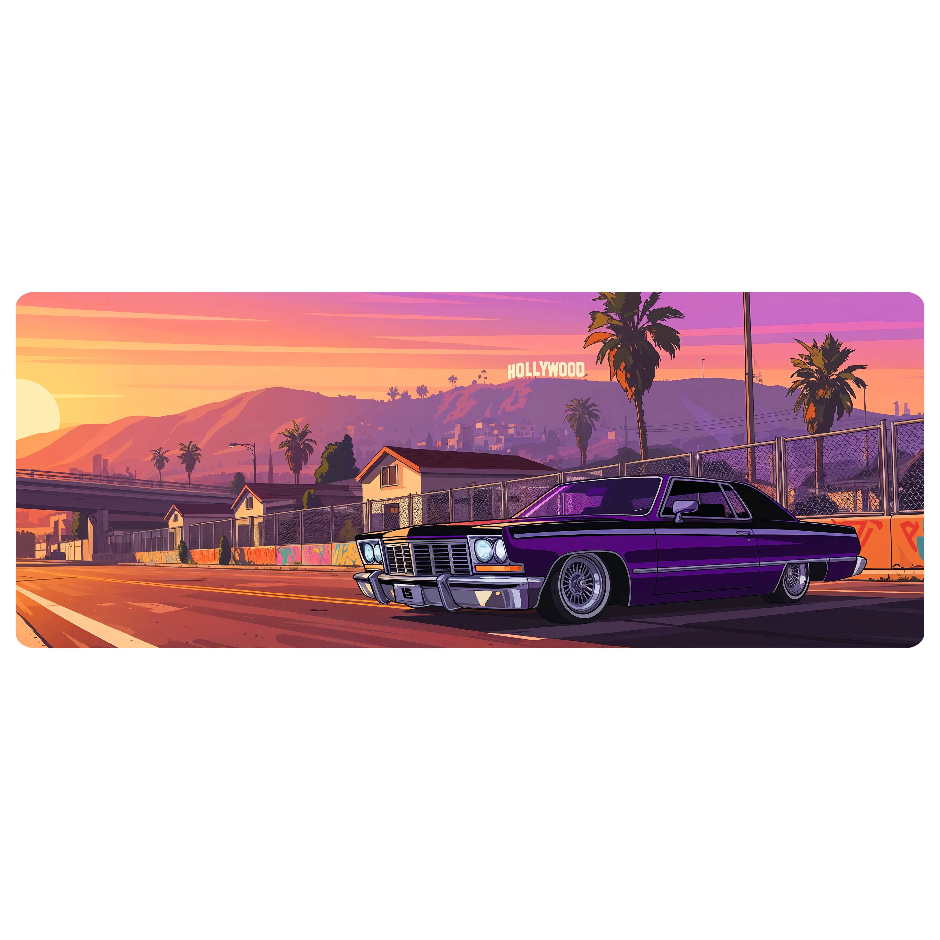 EDYCJA SUMMER+ 🌴 Obszywana podkładka pod mysz Los Angeles