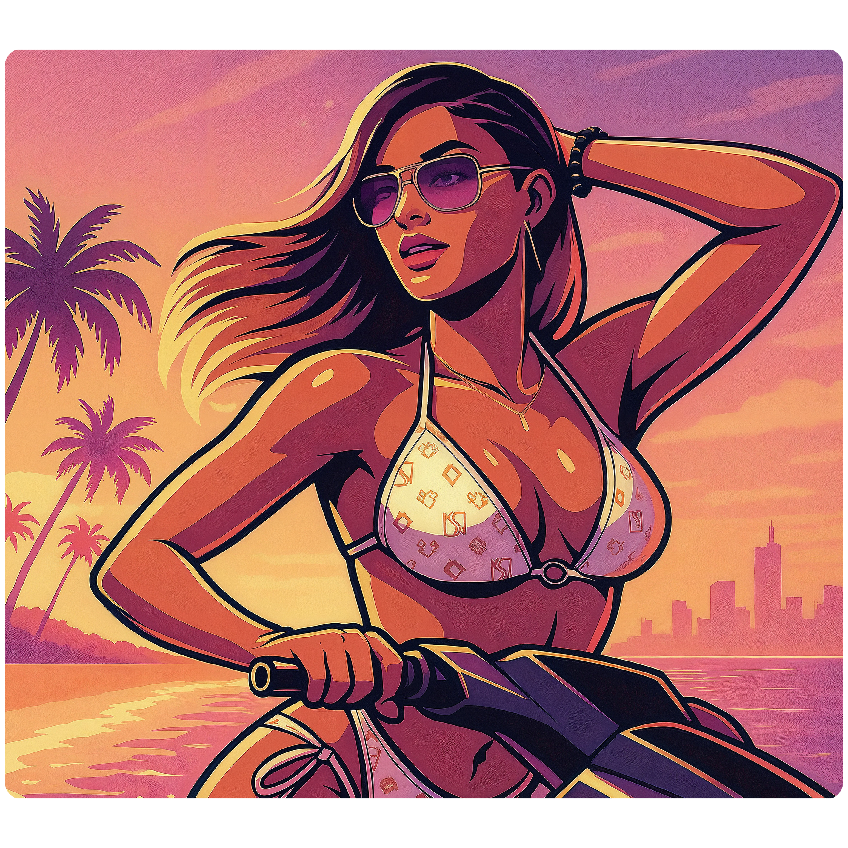 EDYCJA SUMMER 🌴 Obszywana podkładka pod mysz Lejdi